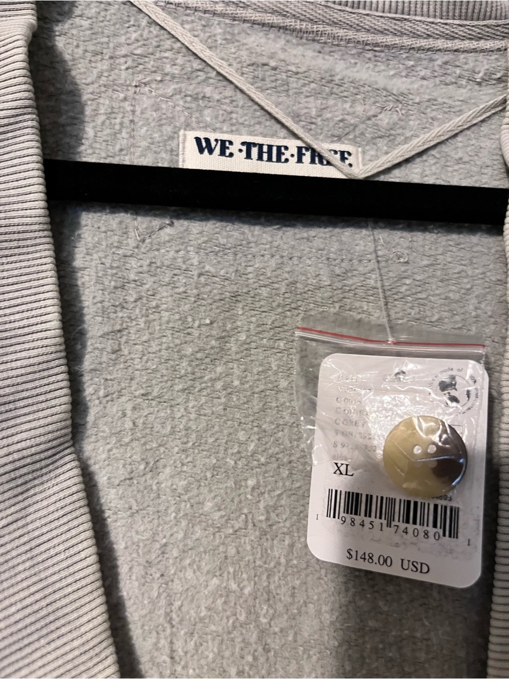 We the free dreamy blue cardi- Quiet grey - Picture 4 of 6
